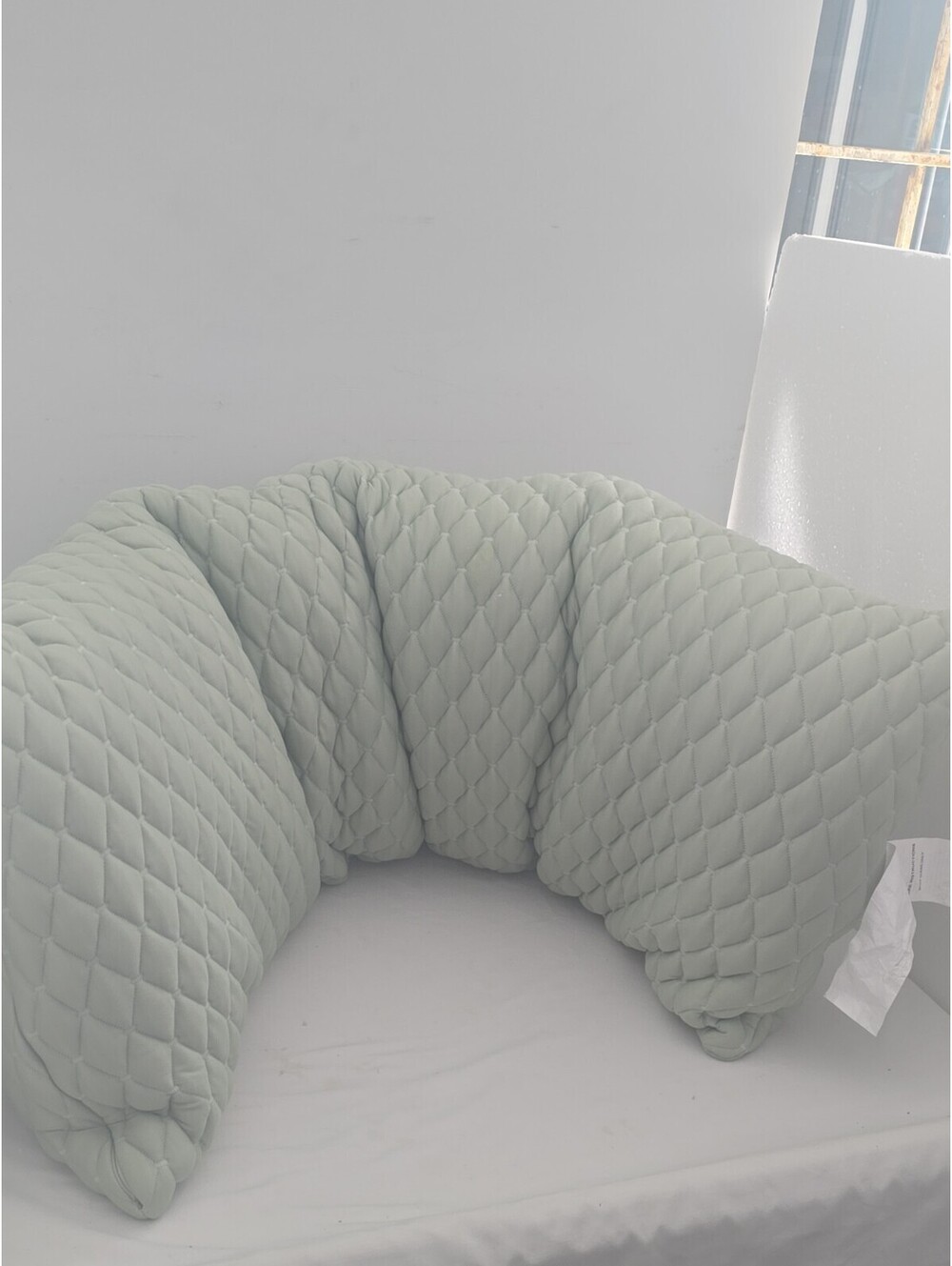 Cooling Quilted Single Body Pillow 20“X54“ Body Pillow Cover Green